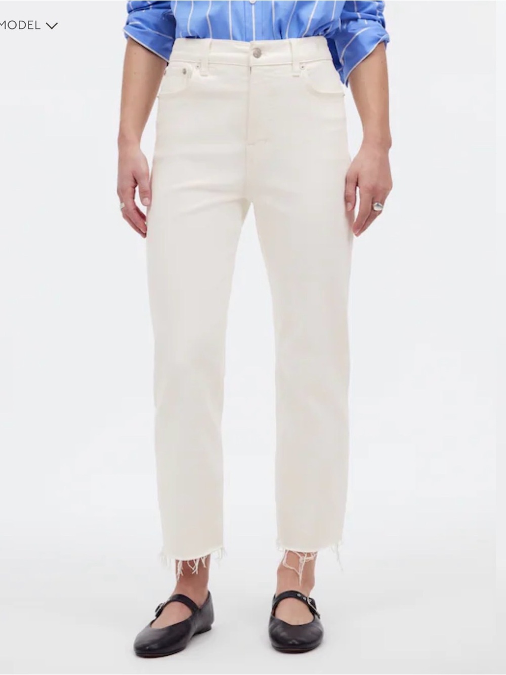 NWT Madewell 90s Straight Crop Jeans